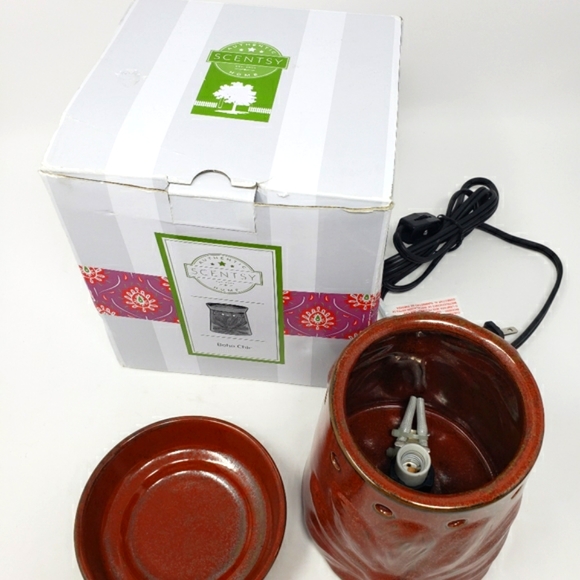 NIB Scentsy Boho Chic Candle Oil Electric Warmer Floral Glazed - Picture 5 of 10